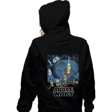 Load image into Gallery viewer, Shirts Zippered Hoodies, Unisex / Small / Black Space Wars

