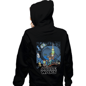Shirts Zippered Hoodies, Unisex / Small / Black Space Wars