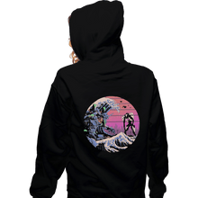 Load image into Gallery viewer, Shirts Pullover Hoodies, Unisex / Small / Black Retro Wave EVA
