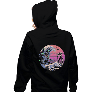 Shirts Pullover Hoodies, Unisex / Small / Black Retro Wave EVA