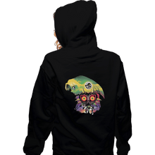 Load image into Gallery viewer, Shirts Zippered Hoodies, Unisex / Small / Black Majora&#39;s Mask
