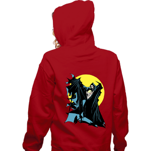 Daily_Deal_Shirts Zippered Hoodies, Unisex / Small / Red Pick Up The Phone
