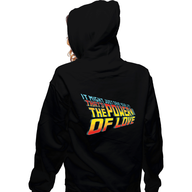 Daily_Deal_Shirts Zippered Hoodies, Unisex / Small / Black Power Of Love