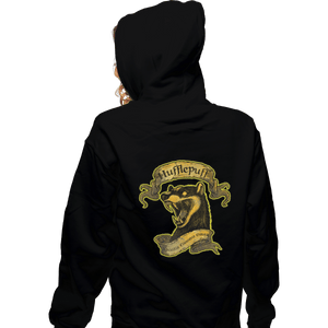 Shirts Zippered Hoodies, Unisex / Small / Black Hufflepuff