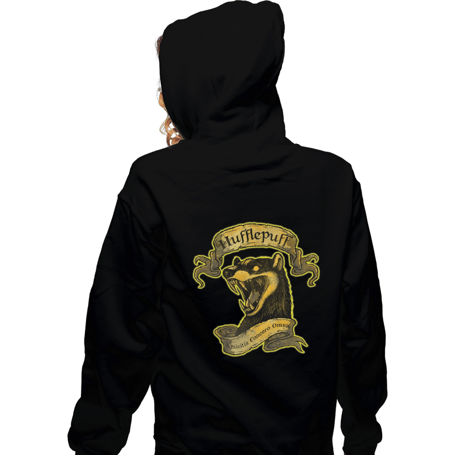 Shirts Zippered Hoodies, Unisex / Small / Black Hufflepuff