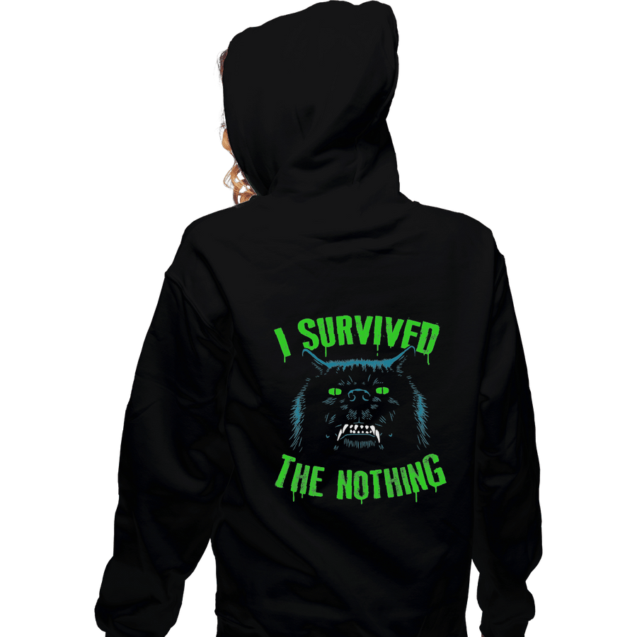 Shirts Zippered Hoodies, Unisex / Small / Black I Survived The Nothing