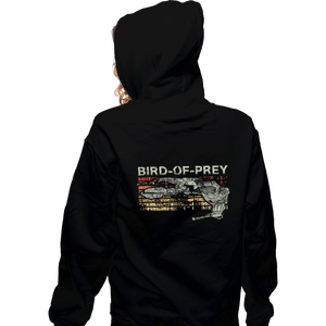 Shirts Zippered Hoodies, Unisex / Small / Black Retro Bird Of Prey