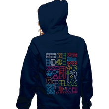Load image into Gallery viewer, Daily_Deal_Shirts Zippered Hoodies, Unisex / Small / Navy Nostalgic Doodles
