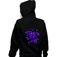 Load image into Gallery viewer, Shirts Zippered Hoodies, Unisex / Small / Black Origami Bats
