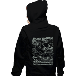 Daily_Deal_Shirts Zippered Hoodies, Unisex / Small / Black Black Sunshine