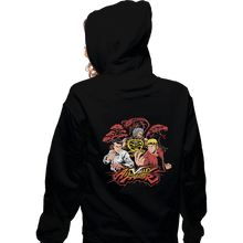 Load image into Gallery viewer, Shirts Zippered Hoodies, Unisex / Small / Black All Valley Fighter
