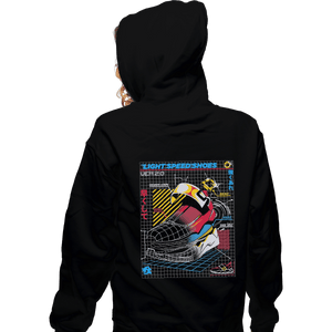 Shirts Zippered Hoodies, Unisex / Small / Black Light Speed Shoes