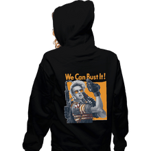 Load image into Gallery viewer, Shirts Zippered Hoodies, Unisex / Small / Black We Can Bust It
