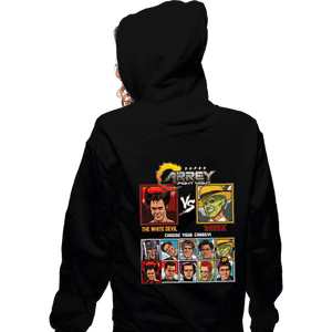 Daily_Deal_Shirts Zippered Hoodies, Unisex / Small / Black Jim Carrey Fight Night