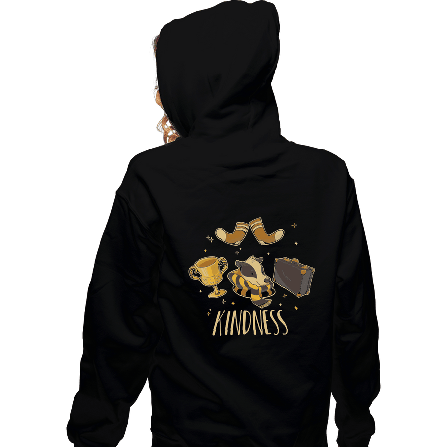 Shirts Zippered Hoodies, Unisex / Small / Black Kindness