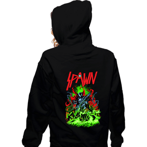 Daily_Deal_Shirts Zippered Hoodies, Unisex / Small / Black Hellslayer