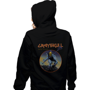Daily_Deal_Shirts Zippered Hoodies, Unisex / Small / Black Skeletor Rocks