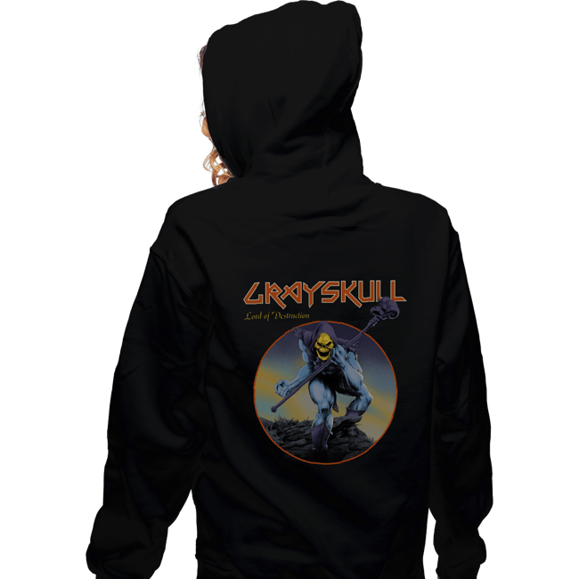 Daily_Deal_Shirts Zippered Hoodies, Unisex / Small / Black Skeletor Rocks