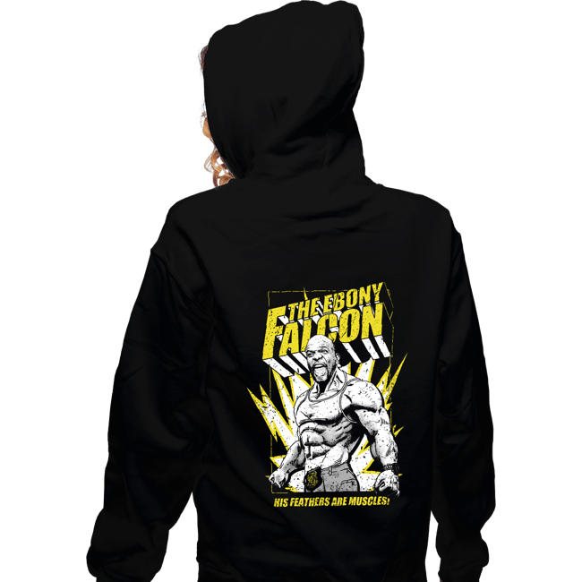 Secret_Shirts Zippered Hoodies, Unisex / Small / Black The Ebony Falcon