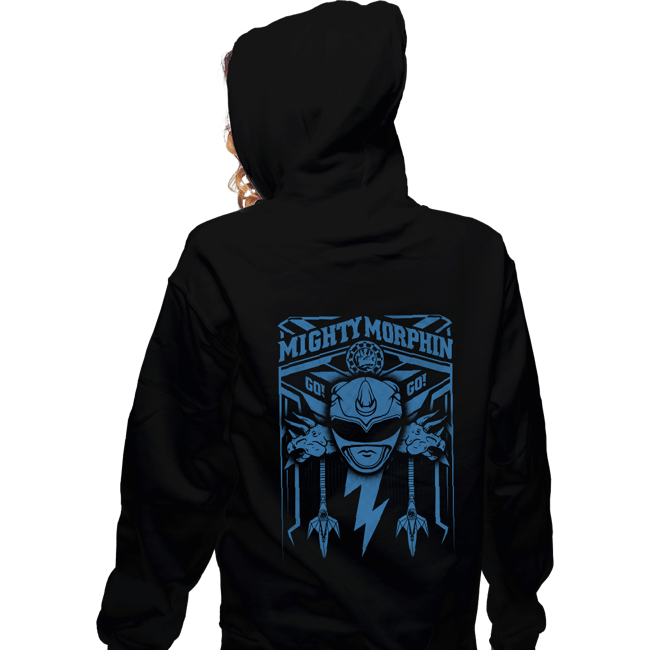 Shirts Zippered Hoodies, Unisex / Small / Black Blue Ranger