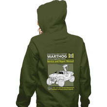 Load image into Gallery viewer, Daily_Deal_Shirts Zippered Hoodies, Unisex / Small / Military Green Warthog Manual
