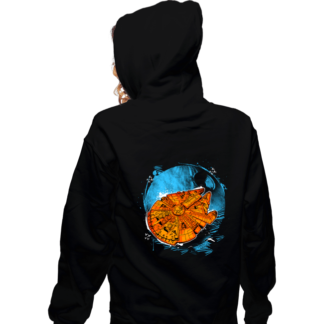 Shirts Zippered Hoodies, Unisex / Small / Black That's No Moon