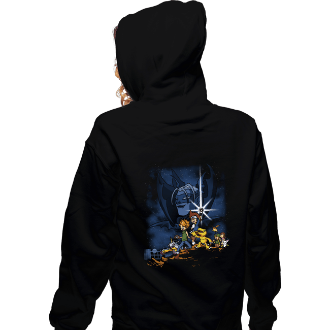 Shirts Zippered Hoodies, Unisex / Small / Black Digi Wars