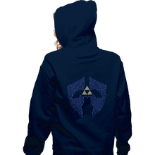 Load image into Gallery viewer, Shirts Zippered Hoodies, Unisex / Small / Navy Triforce Labyrinth
