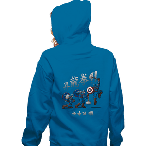 Secret_Shirts Zippered Hoodies, Unisex / Small / Royal Blue Captain Shoryuken