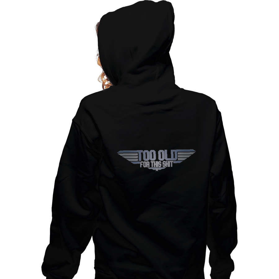 Shirts Zippered Hoodies, Unisex / Small / Black Too Old