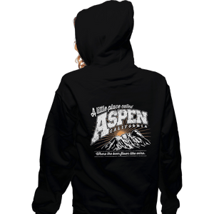 Shirts Zippered Hoodies, Unisex / Small / Black Aspen