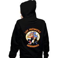 Load image into Gallery viewer, Daily_Deal_Shirts Zippered Hoodies, Unisex / Small / Black Los Mutantes Hermanos
