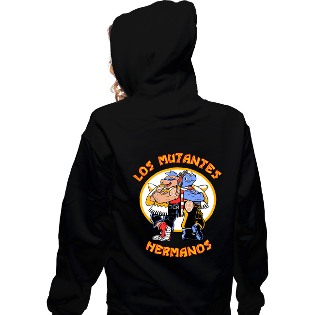 Daily_Deal_Shirts Zippered Hoodies, Unisex / Small / Black Los Mutantes Hermanos
