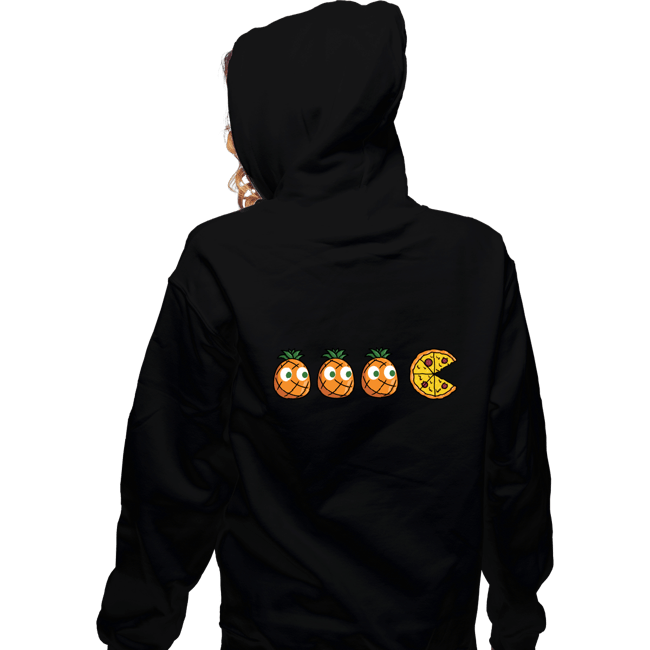 Daily_Deal_Shirts Zippered Hoodies, Unisex / Small / Black Pizza-Man!
