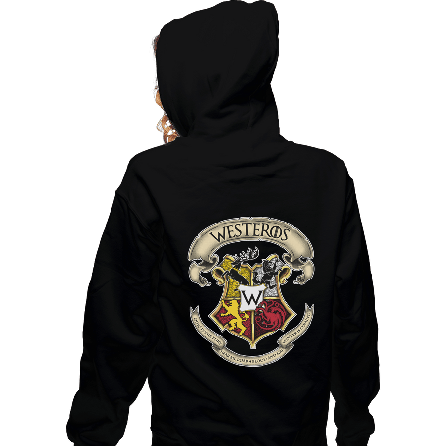 Shirts Zippered Hoodies, Unisex / Small / Black Westeros School