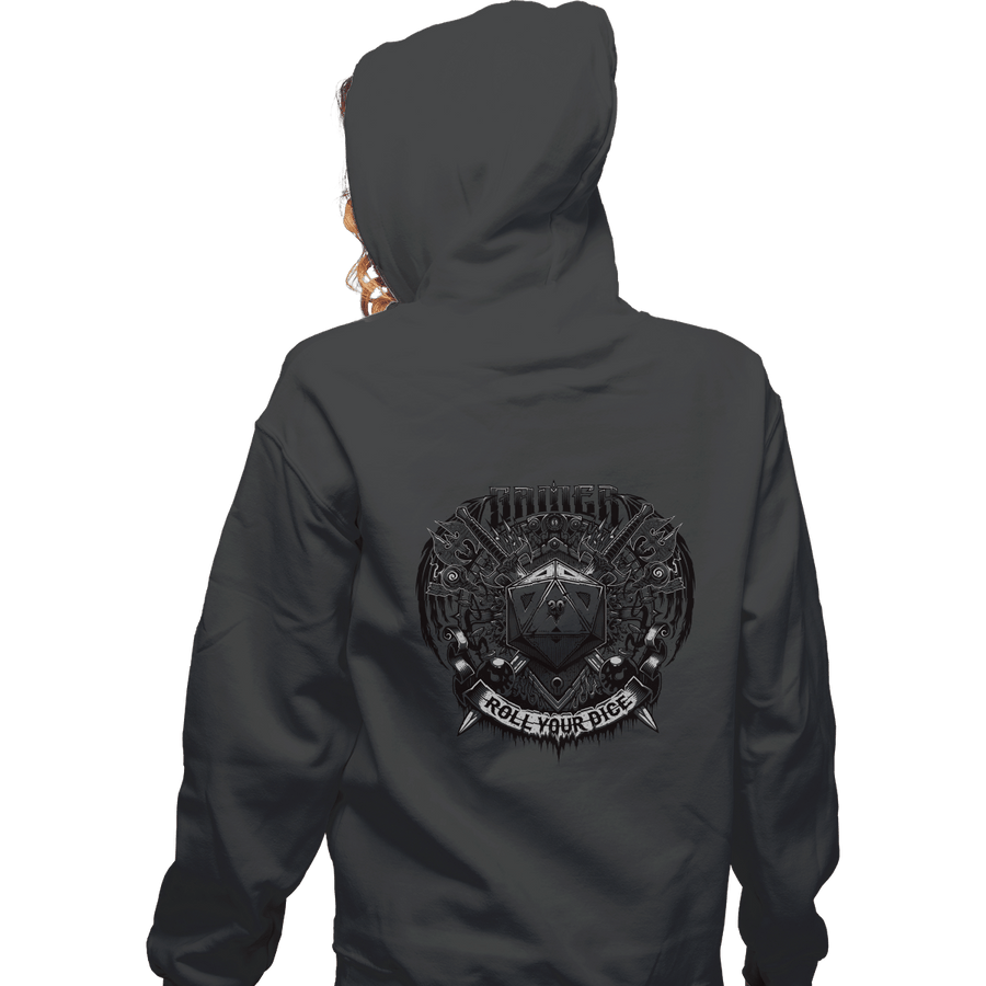 Shirts Zippered Hoodies, Unisex / Small / Dark Heather Roll Your Dice