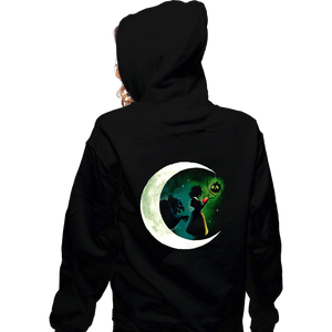 Daily_Deal_Shirts Zippered Hoodies, Unisex / Small / Black Snow Moon