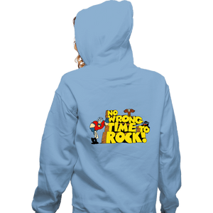 Daily_Deal_Shirts Zippered Hoodies, Unisex / Small / Royal Blue No Wrong Time To Rock!
