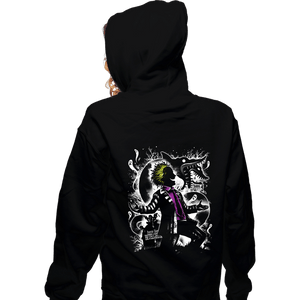 Daily_Deal_Shirts Zippered Hoodies, Unisex / Small / Black Here Lies Betelgeuse