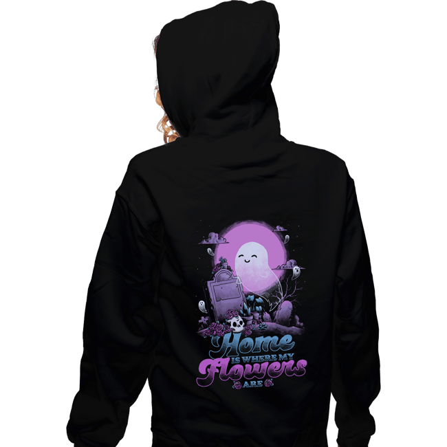 Secret_Shirts Zippered Hoodies, Unisex / Small / Black Home Is Where My Flowers Are