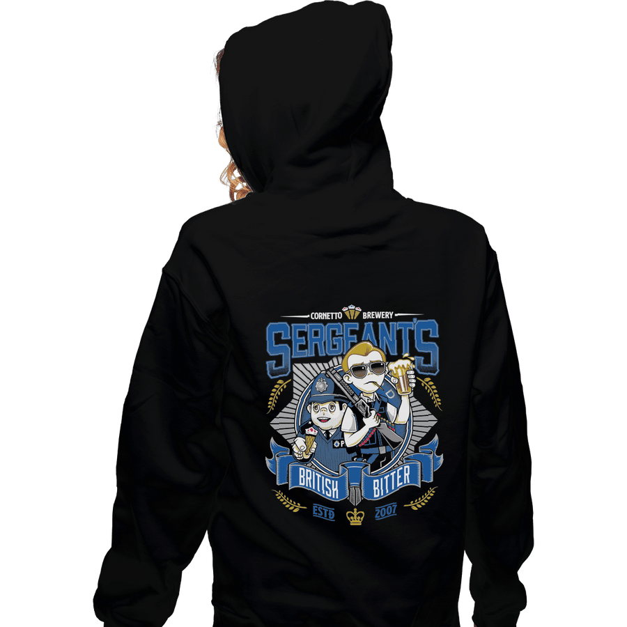 Shirts Zippered Hoodies, Unisex / Small / Black Sergeant's British Bitter