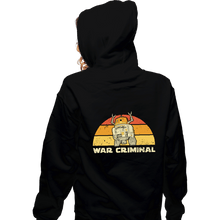 Load image into Gallery viewer, Daily_Deal_Shirts Zippered Hoodies, Unisex / Small / Black Vintage Criminal Droid

