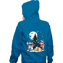 Load image into Gallery viewer, Daily_Deal_Shirts Zippered Hoodies, Unisex / Small / Royal Blue Christmas Ohana
