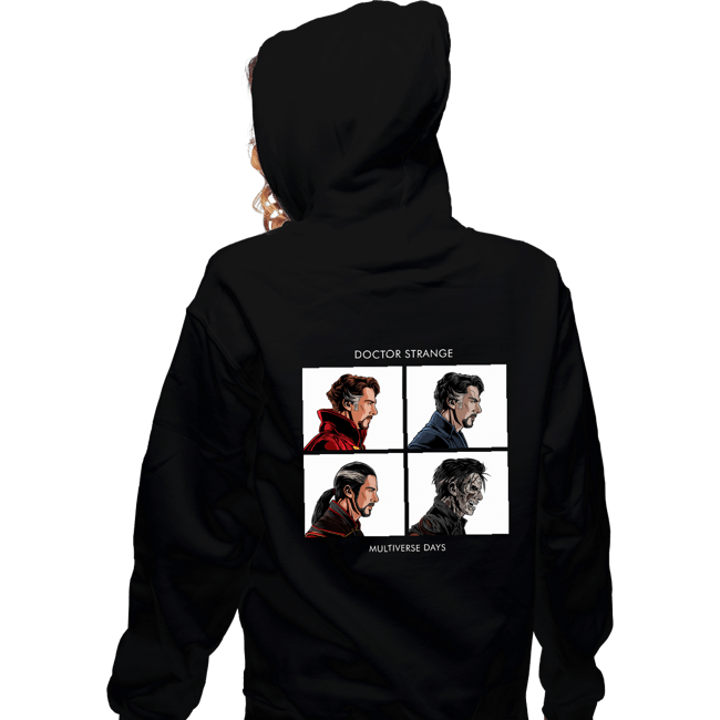 Daily_Deal_Shirts Zippered Hoodies, Unisex / Small / Black Multiverse Days