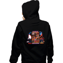 Load image into Gallery viewer, Daily_Deal_Shirts Zippered Hoodies, Unisex / Small / Black Clash Of Spider
