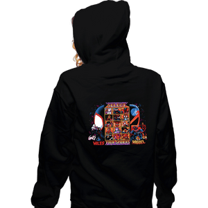 Daily_Deal_Shirts Zippered Hoodies, Unisex / Small / Black Clash Of Spider