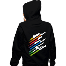 Load image into Gallery viewer, Daily_Deal_Shirts Zippered Hoodies, Unisex / Small / Black Speed Streaks
