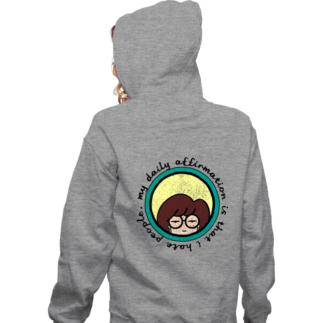 Secret_Shirts Zippered Hoodies, Unisex / Small / Sports Grey I Hate People