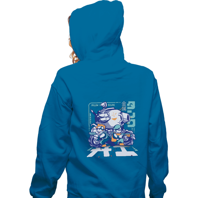 Shirts Zippered Hoodies, Unisex / Small / Royal Blue Run And Gun
