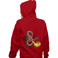 Load image into Gallery viewer, Shirts Pullover Hoodies, Unisex / Small / Red Bone Dragon
